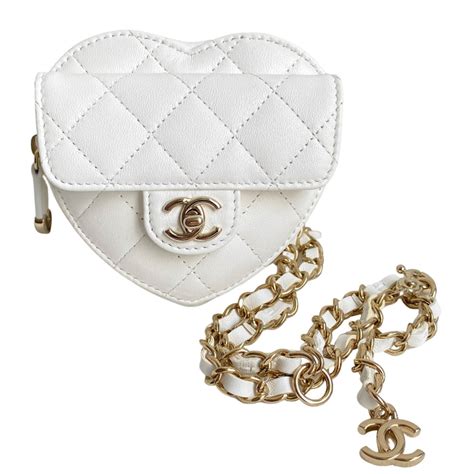 Chanel Heart Bag 22S White 